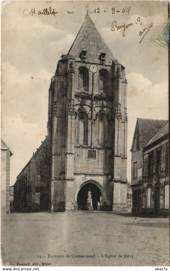 CPA Environs De CHATEAUNEUF - L'Église De BLÉVY (33400) - Blévy