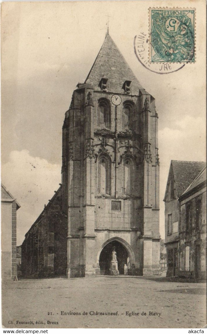 CPA Environs De CHATEAUNEUF - L'Église De BLÉVY (33401) - Blévy