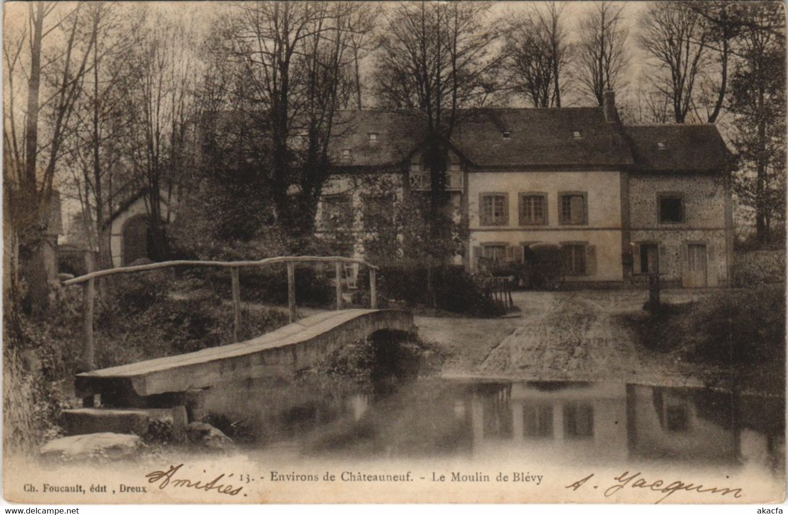 CPA Environs De CHATEAUNEUF - Le Moulin De BLÉVY (33403) - Blévy