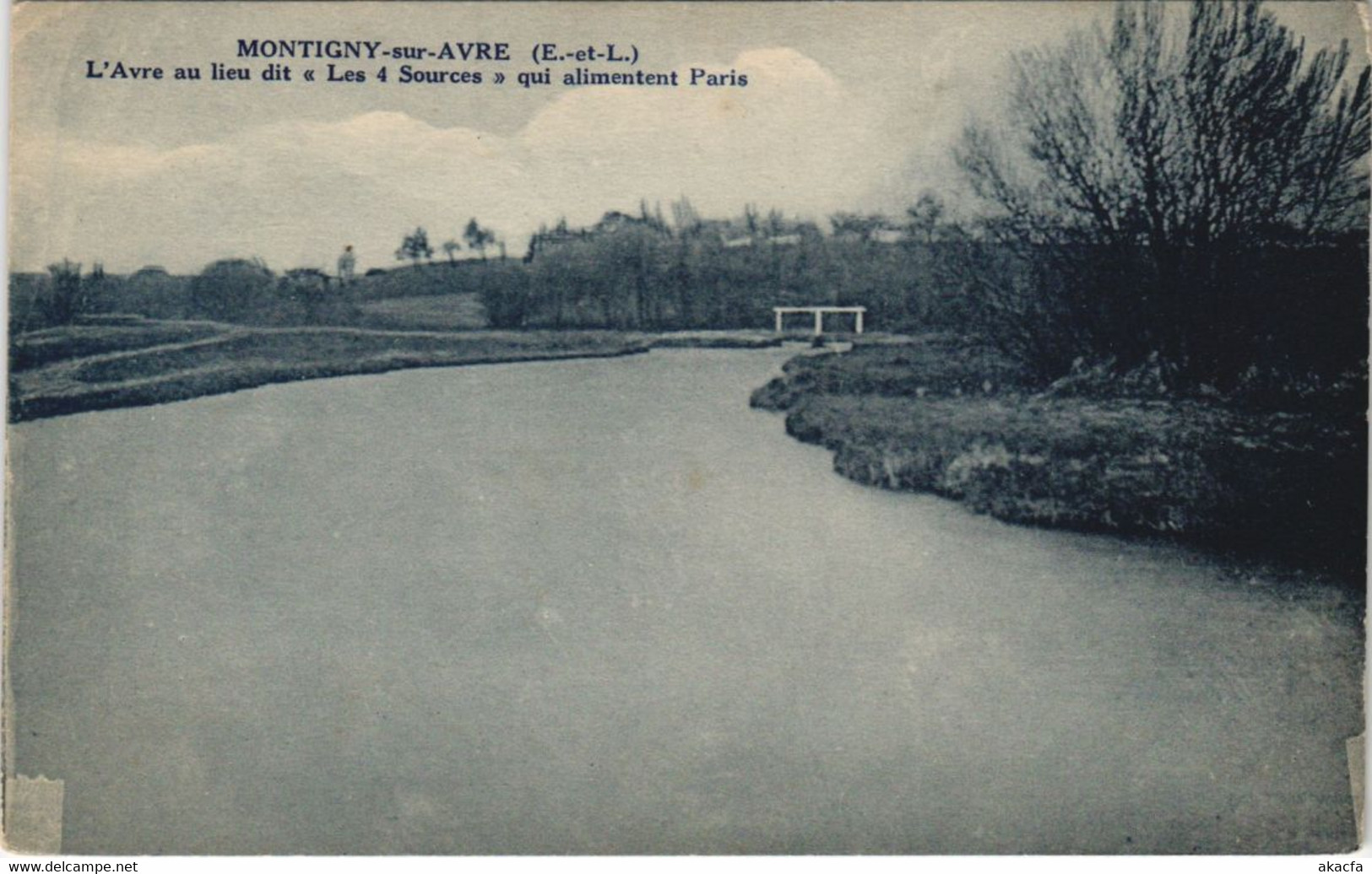 CPA MONTIGNY-sur-AVRE - L'Avre Au Lieu Dit "Les 4 Sources" (33619) - Montigny-sur-Avre