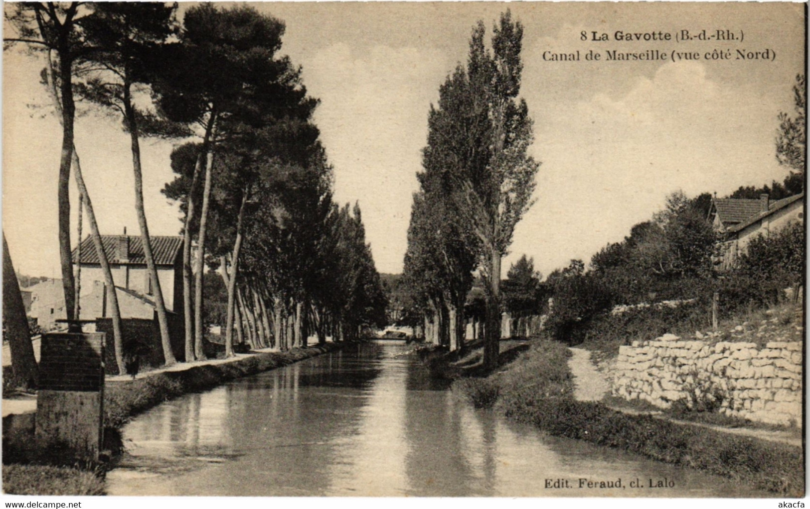 CPA MARSEILLE La Gavotte Canal De Marseille (vue Coté Nord) (987366) - Quartiers Nord, Le Merlan, Saint Antoine