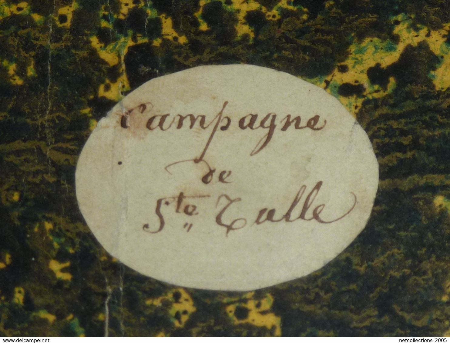 CAMPAGNE DE SAINTE-TULLE - CAHIER DU DETAIL DES DIVERSES RECOLTES De 1852 à 1875, VERS A SOIE AMANDES BLE RAISIN (DOC-C) - Comptabilité/Gestion