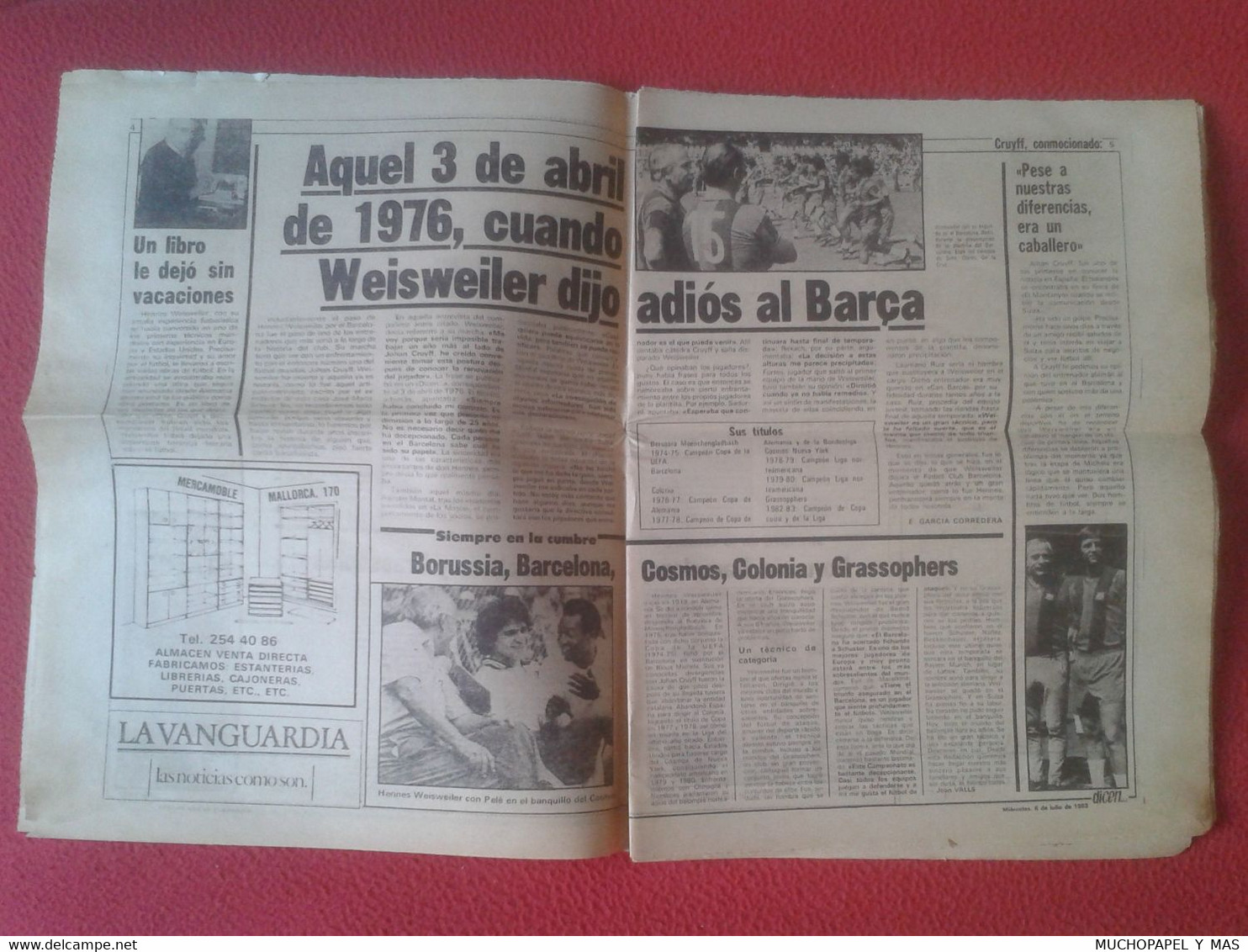 SPAIN ANTIGUO PERIÓDICO DICEN 6 JULIO 1983 Nº 5.802 MARADONA ARGENTINA MURIO WEISWEILER CRUYFF VER, SPANISH NEWSPAPER... - [4] Themes