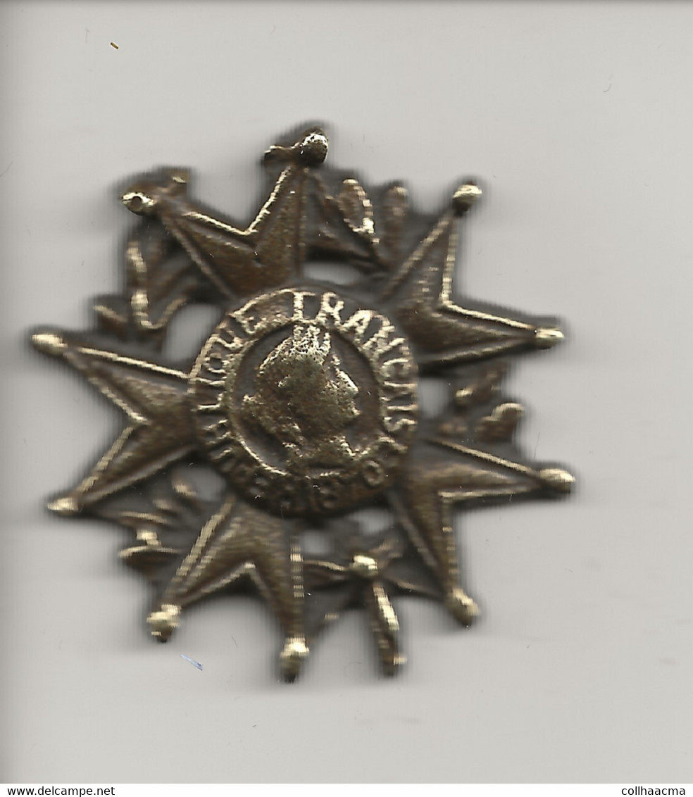 Médaille Genre Légion D'Honneur Non émaillé (République Française 1870) Devait être Fixée Sur Un Autre Support - Francia