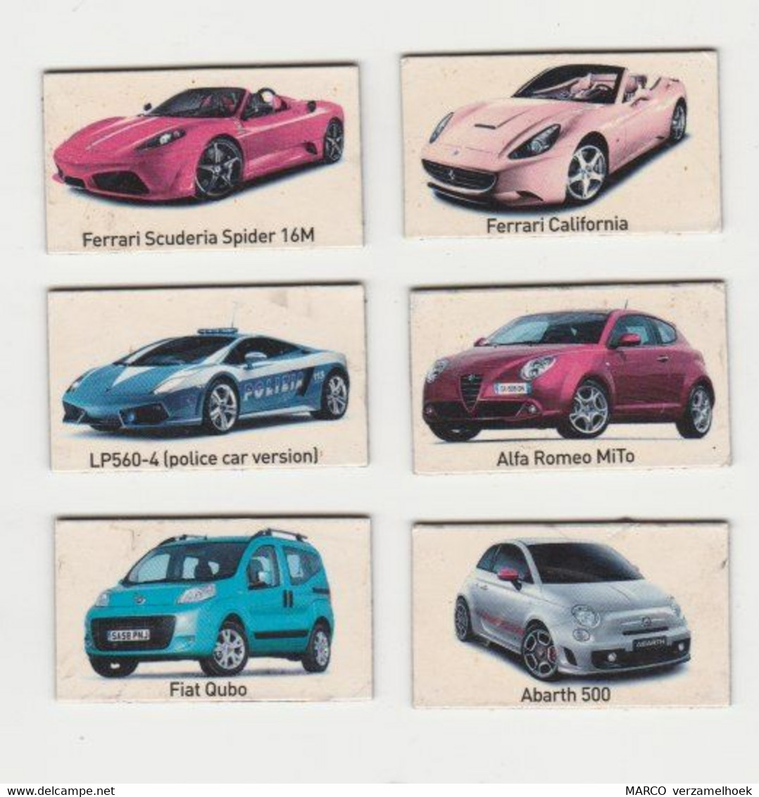 Fridge Magnets Koelkast-magneet TOP GEAR Fiat-ferrari-alfa Romeo-abarth-lamborghini 2009 - Transports