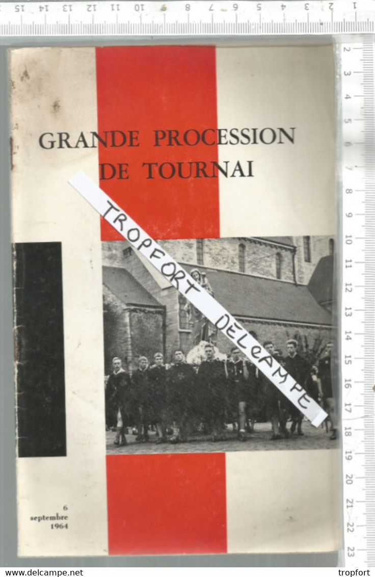 PG  / Vintage  // PROGRAMME // Grande PROCESSION De TOURNAI @@1964 // @    30 Pages - Tournai