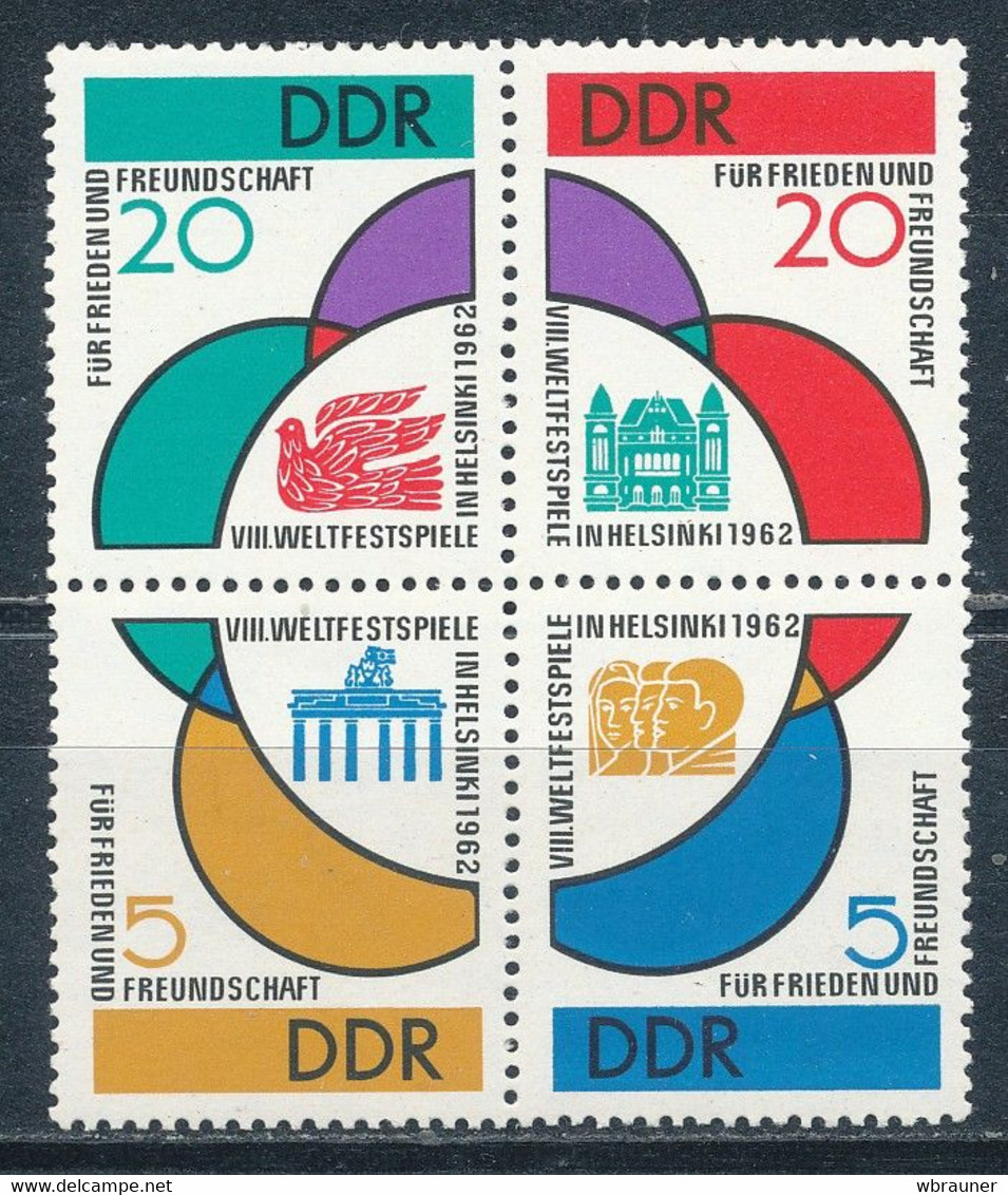 DDR 901/04 Viererblock ** Mi. 13,- - Ungebraucht