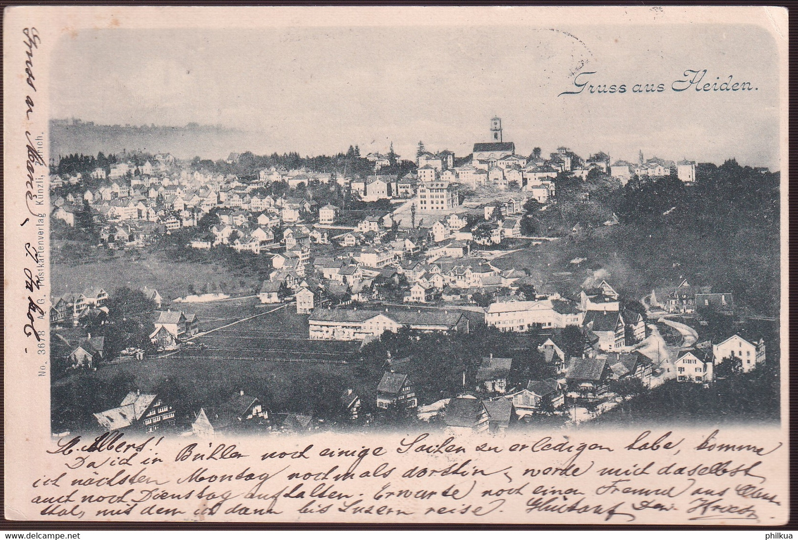 1901 - Gruss Aus Heiden - Gelaufen Von Heiden Nach Bühler - Heiden