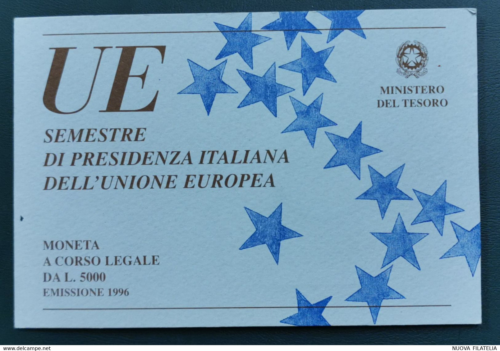 1996 PRESIDENZA ITALIANA UE - Conmemorativas