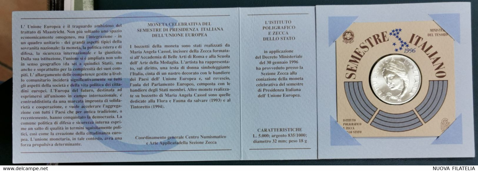 1996 PRESIDENZA ITALIANA UE - Conmemorativas