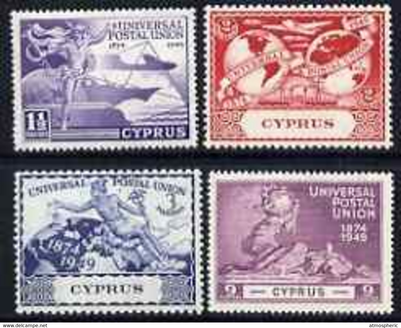 78053     Cyprus 1949 KG6 75th Anniversary Of Universal Postal Union Set Of 4 Mounted Mint, SG 168-71  UPU - Other & Unclassified