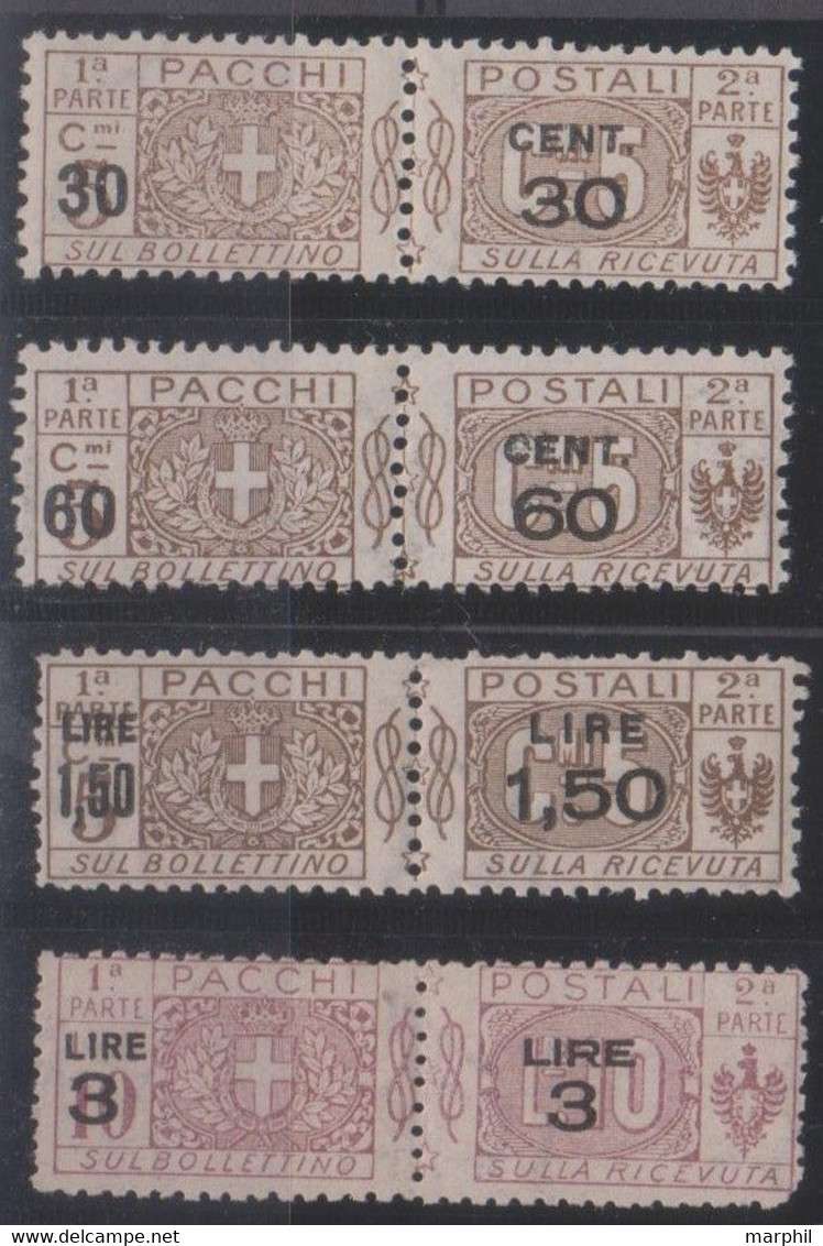 Italia 1923 Pacchi Postali UnN°20-23 4v Cpl MNH/** Vedere Scansione - Pacchi Postali