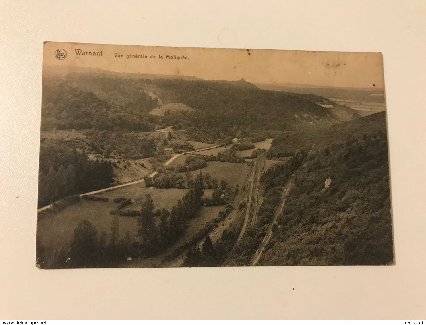 Carte Postale Ancienne WARNANT Vue Générale De La Molignée - Anhée