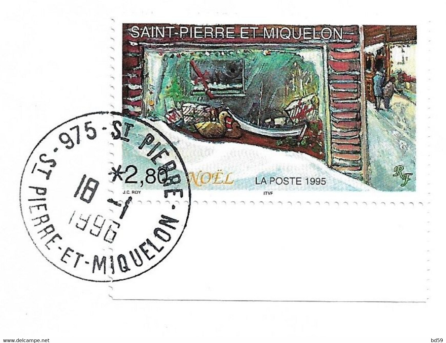 St Pierre & Miquelon N° 623 Noël - Sur Lettre Entière - Lettres & Documents