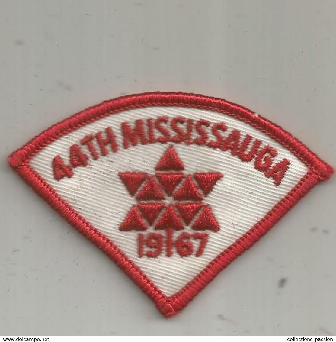 JC , écusson Tissu , Scouts , Scout , Scoutisme ,  44 Th MISSISSAUGA , 1967 , CANADA - Patches