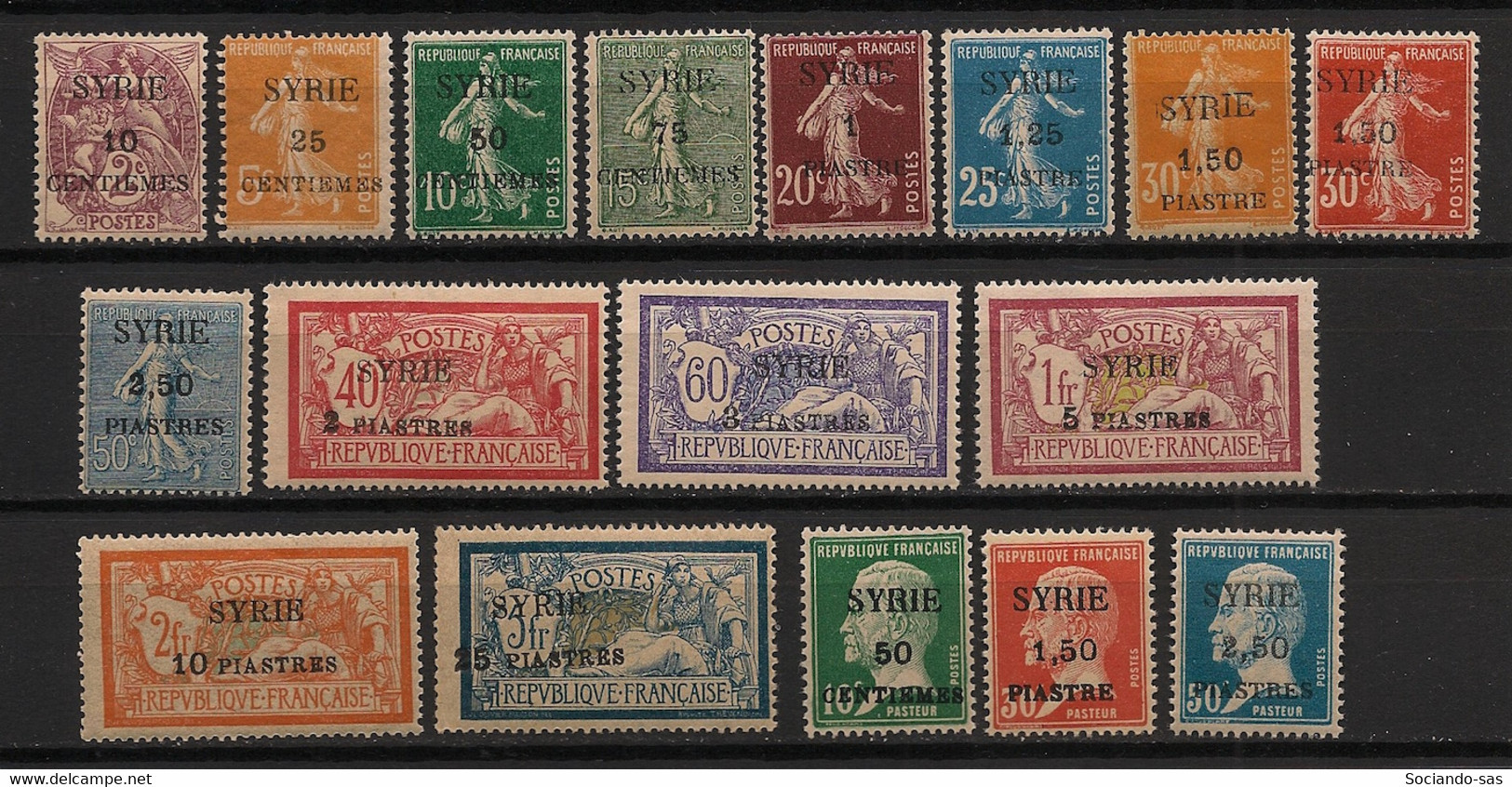 Syrie - 1924 - N°Yv. 105 à 121 - Série Complète - Neuf Luxe ** / MNH / Postfrisch - Nuevos