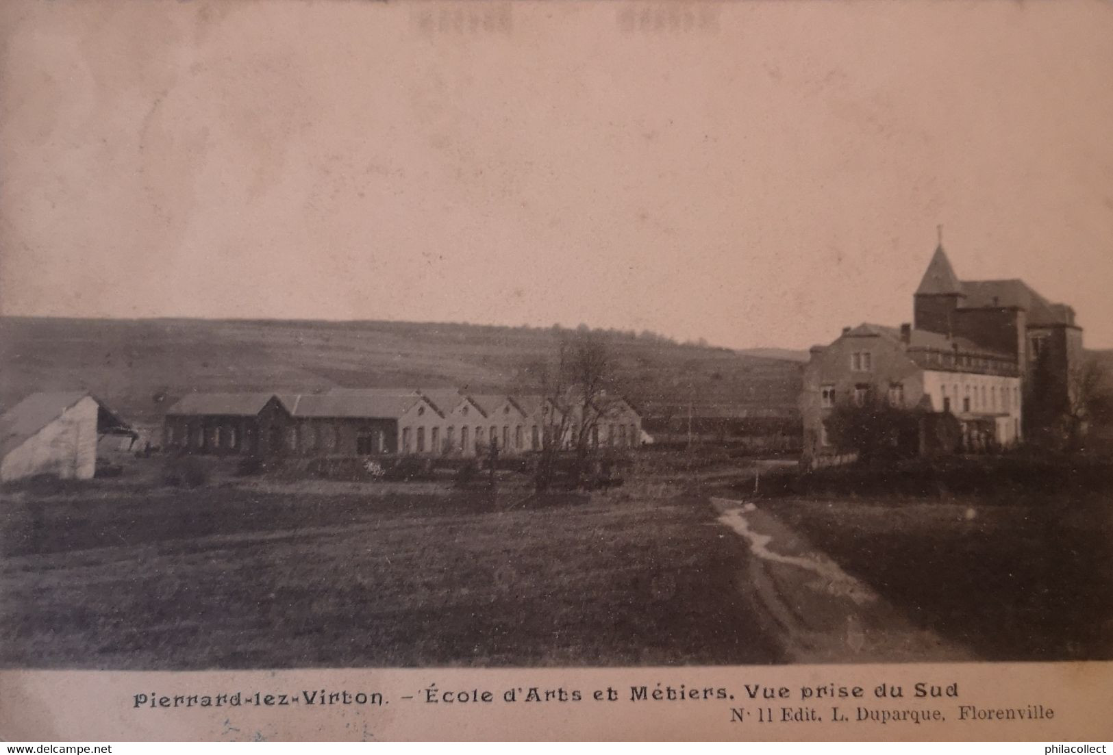 Pierrard Lez Virton // Ecole D Arts Et Metiers - Vue Prise Du Sud 190? - Virton