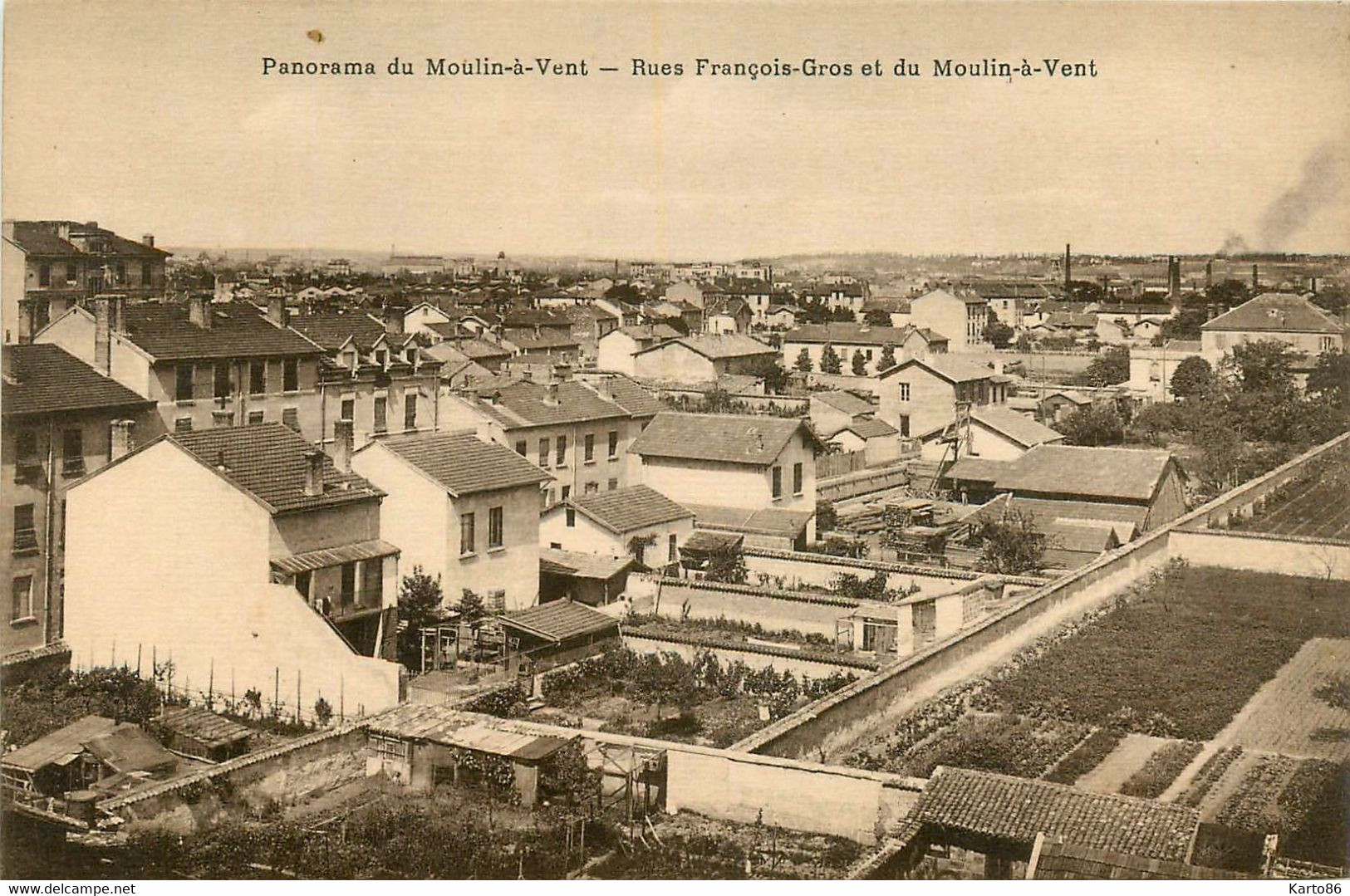 Vénissieux * Panorama Du Moulin à Vent * Rues François Gros Et Du Moulin à Vent * Quartier - Vénissieux
