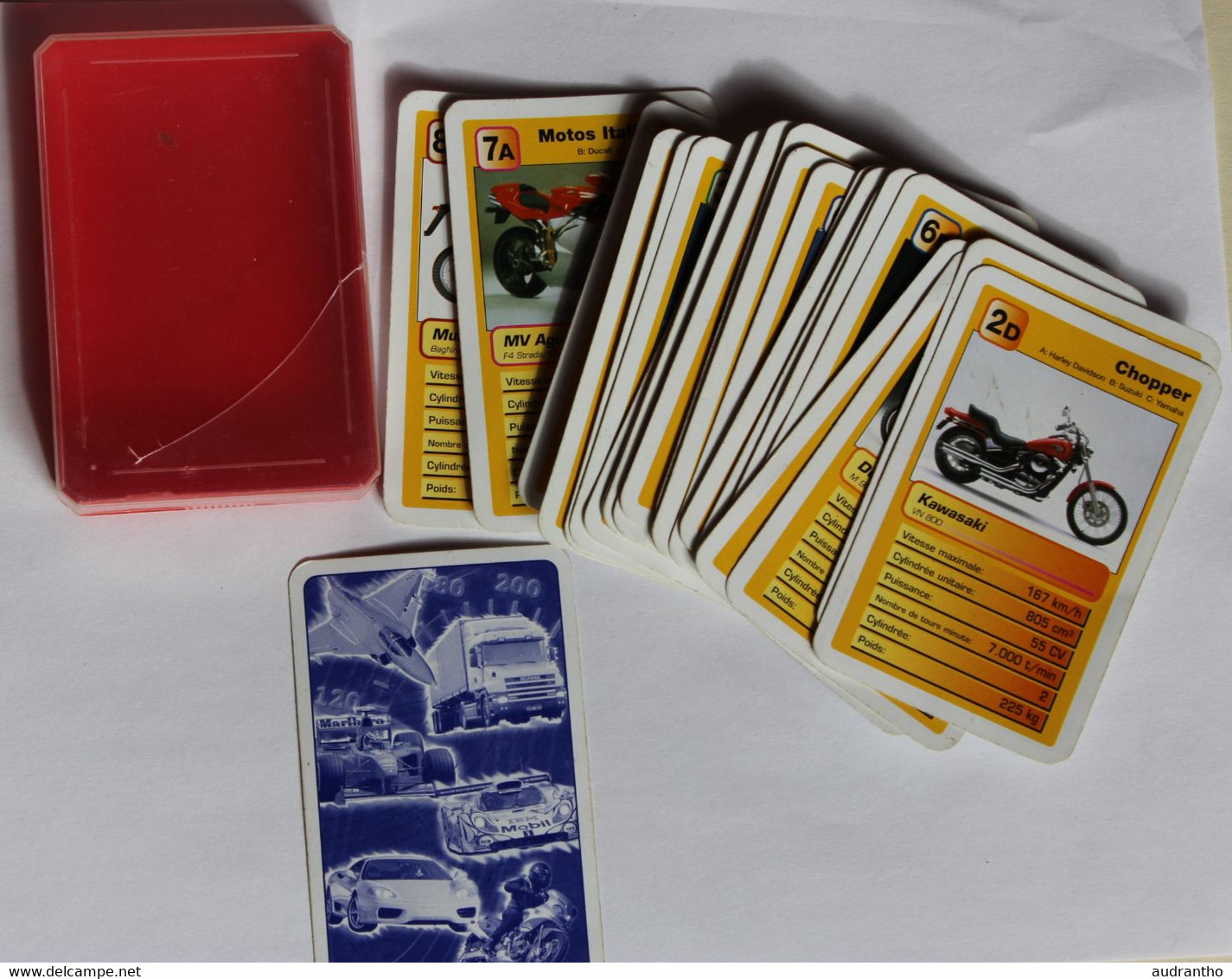 Jeu De Cartes Moto Yamaha Suzuki Muz Harley Davidson BMW Ducati Triumph Aprilia - Moto