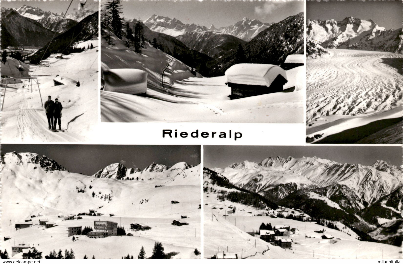 Riederalp - 5 Bilder (44700) * 29. 12. 1967 - Riederalp