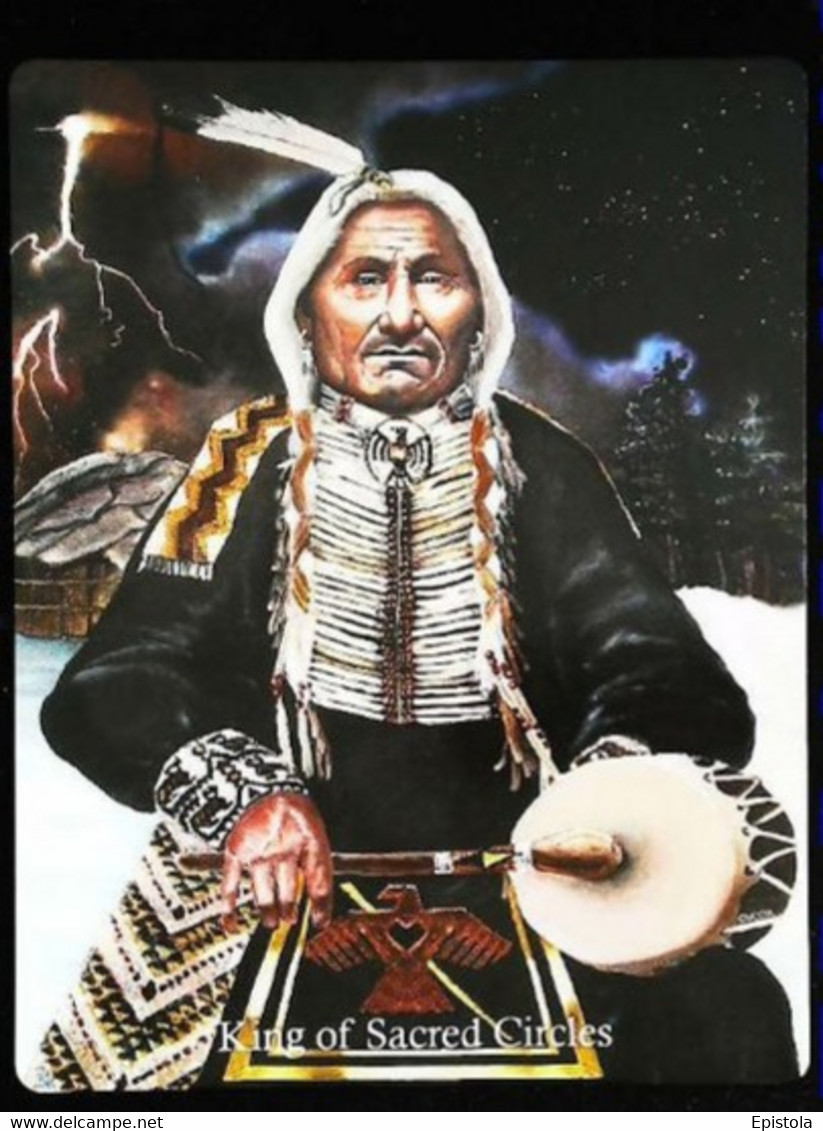 King Of Sacred Circles - Native American Indian - A Divination & Meditation Tarot Card - Tarot-Karten