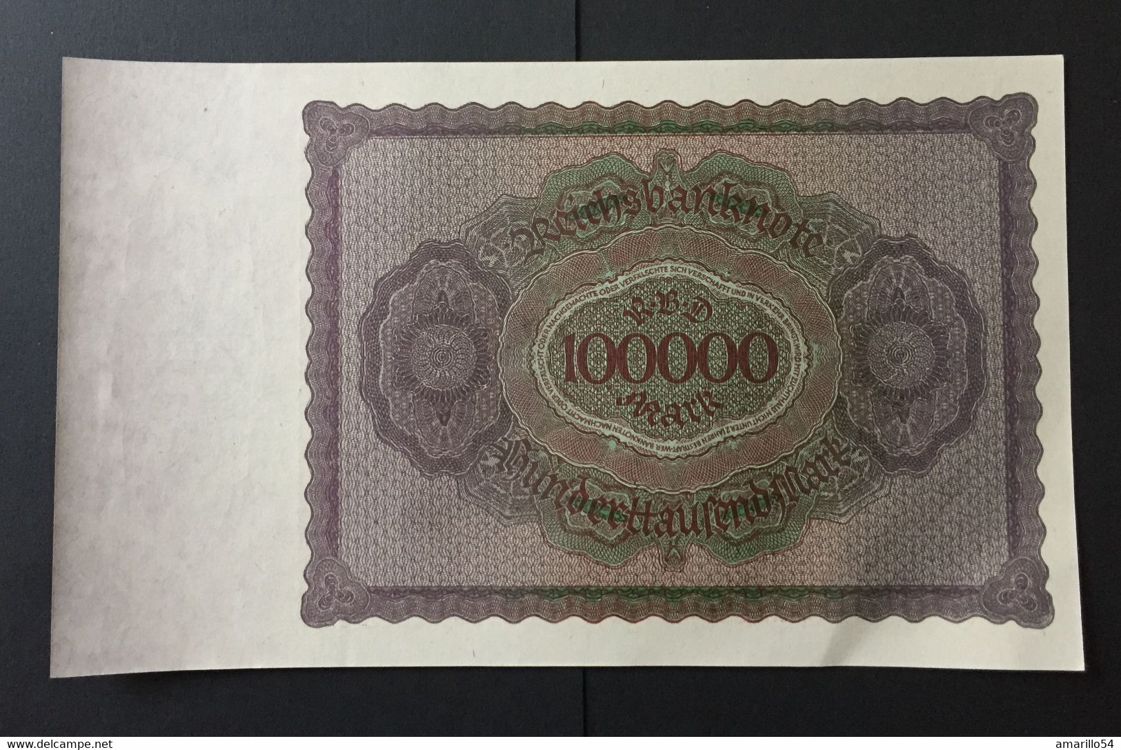 Banknote Reichsbanknote 50000 Mark 1923 Postfrisch Deutschland Germany Erhaltung Siehe Scans - 100000 Mark