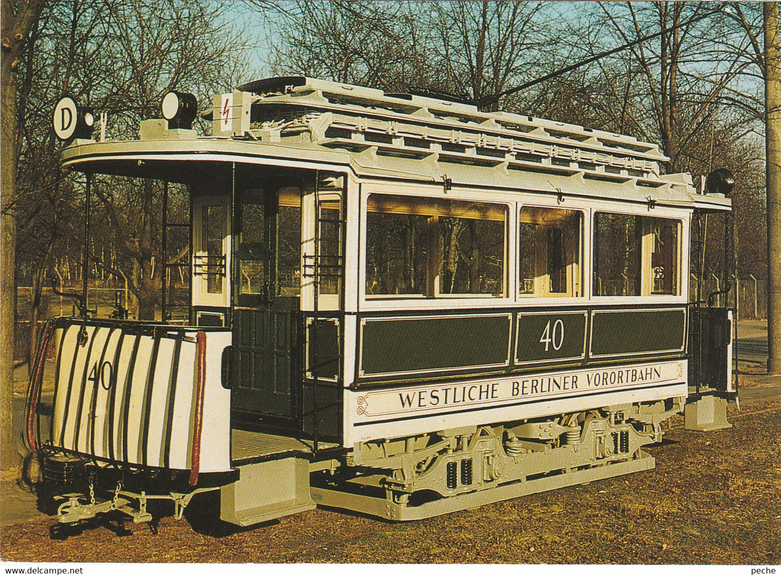 N°7032 R -cpm Westliche Berliner Vorortbahn - Strassenbahnen