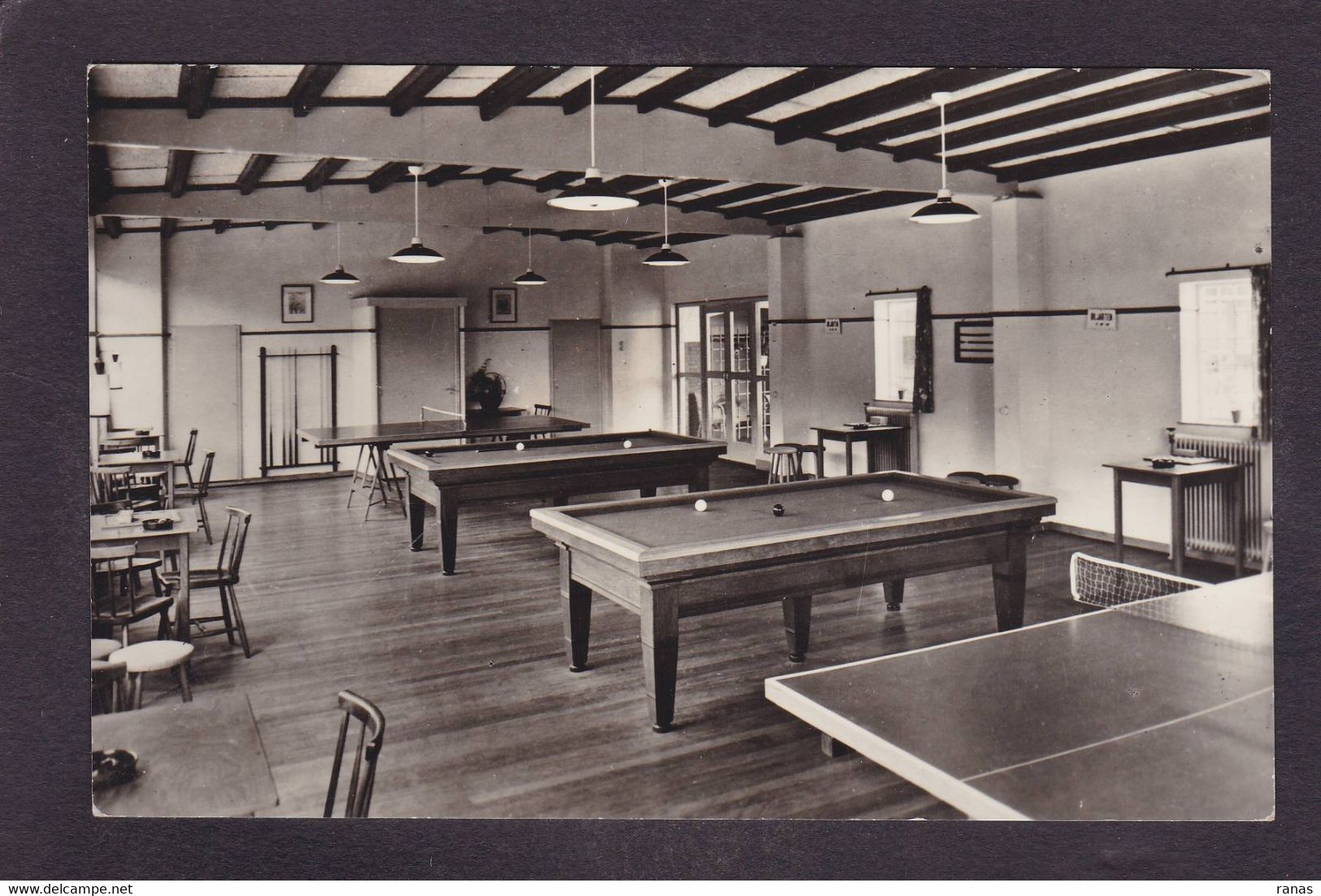 CPSM Tennis De Table Pingpong Billard Billiard Circulé Voir Dos Speelzaal Pays Bas - Tischtennis