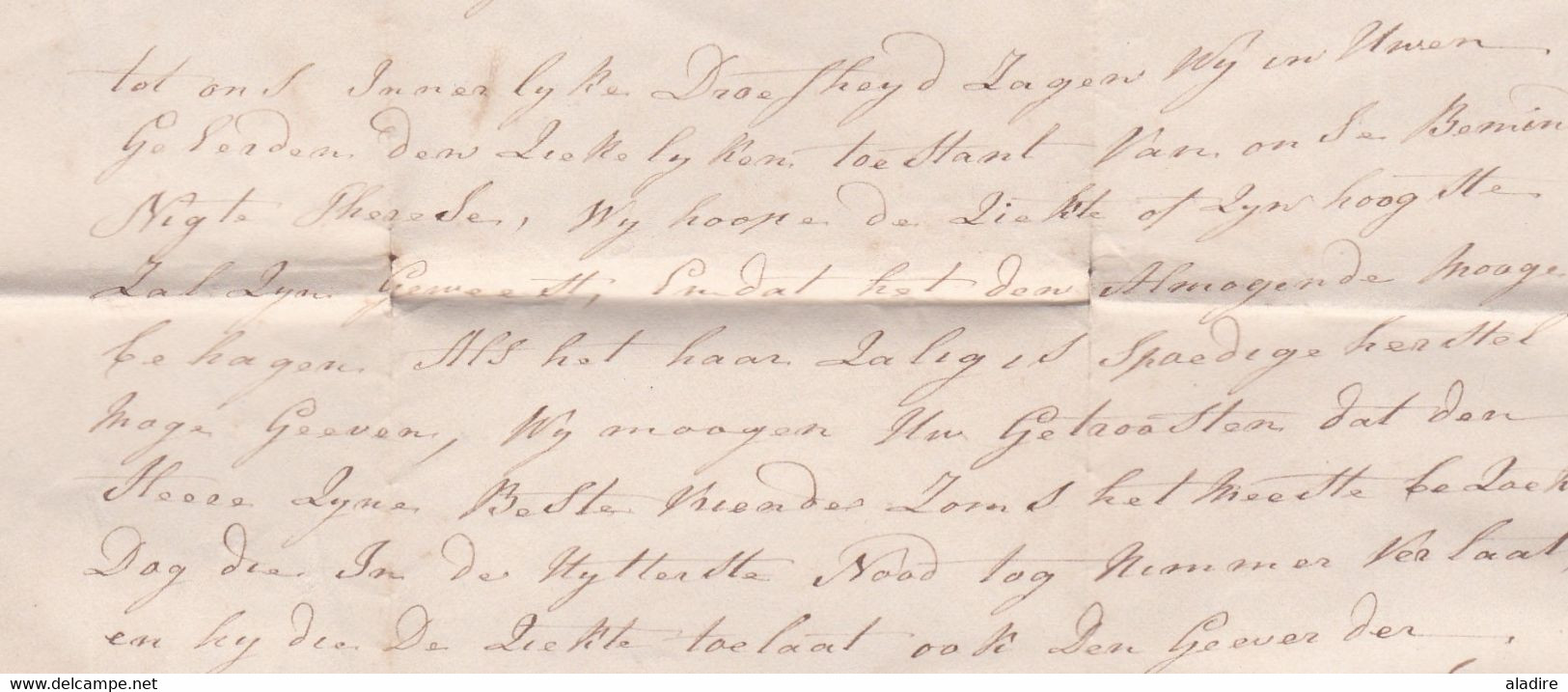 1848 - Lettre pliée en néerlandais de Hertgenbosch Bois le Duc vers  Antwerpen, Anvers, Belgique