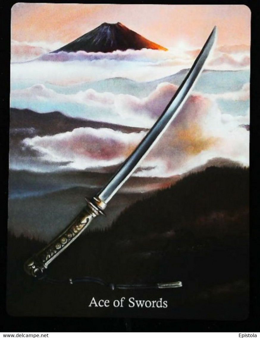 Ace Of Swords - Japonese Feudal Samouraï - A Divination & Meditation Tarot Card - Tarot