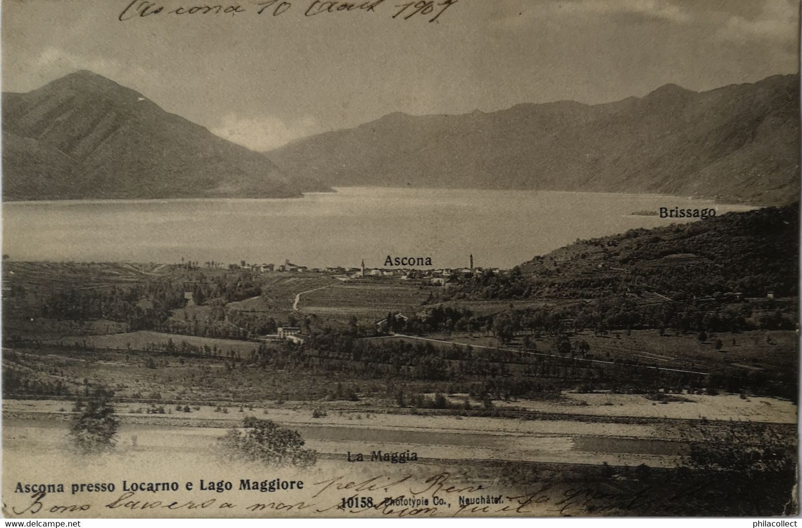 Suisse (TI) Ascona Presso Locarno E Lago Maggiore  // 1907 Rare - Selten - Ascona