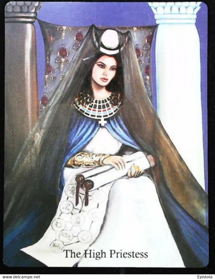The High Priestess - Arthur Legend - Arthurian Britian Myth - A Divination & Meditation Tarot Maxi Card - Tarot
