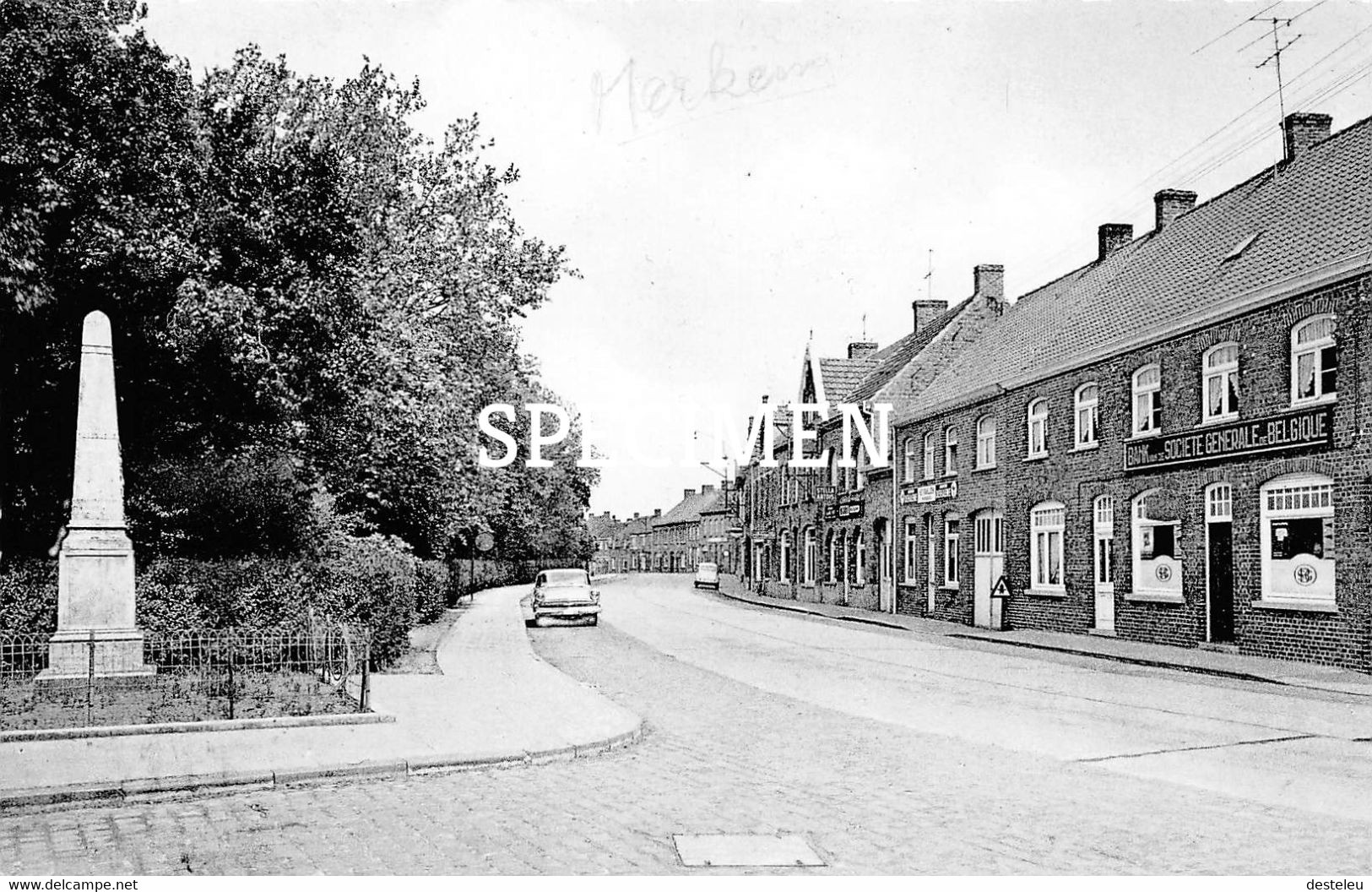 Westbroekstraat En 15e Linie Monument - Merkem - Houthulst