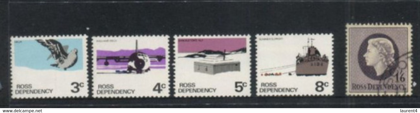 (Stamps 21-10-2020)  Ross Dependency (New Zeland Antarctic) -  18 Used Stamps - Oblitérés