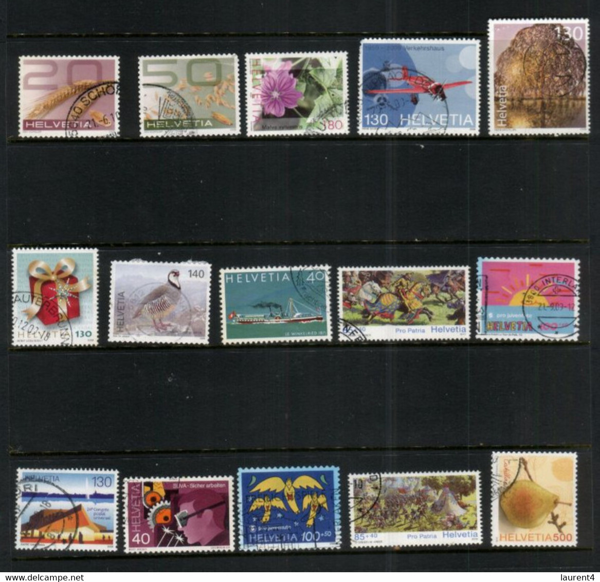 (Stamps 21-10-2020) Switzerlan - 15 Used Stamps (1 Is NOT Perfect) - Andere & Zonder Classificatie