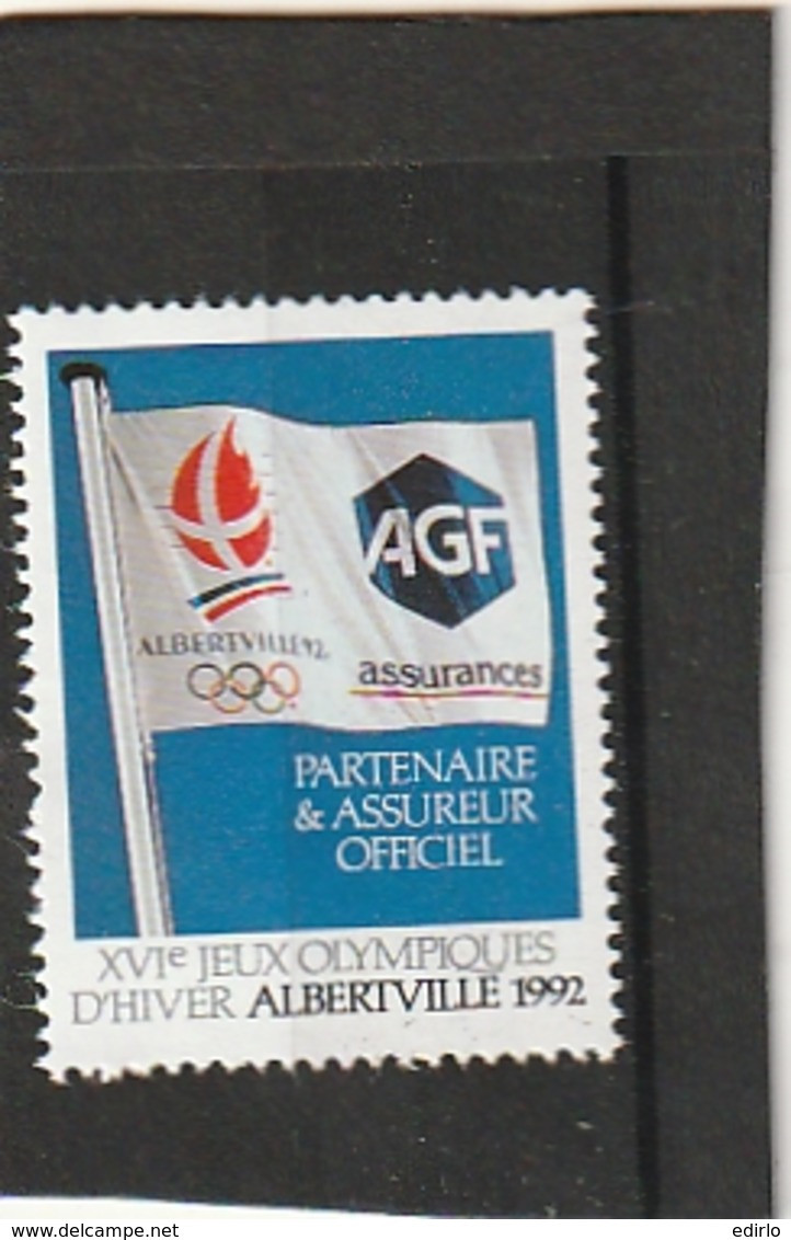 AGF - Partenaire Officiel Et Assureur Des Jeux Olympiques D'ALBERVILLE -- Neuf ** - Sports
