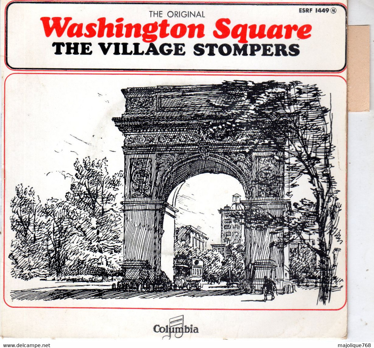 Disque De The Village Stompers - Washington Square - Columbia ESRF 1449 - France 1963 - Jazz