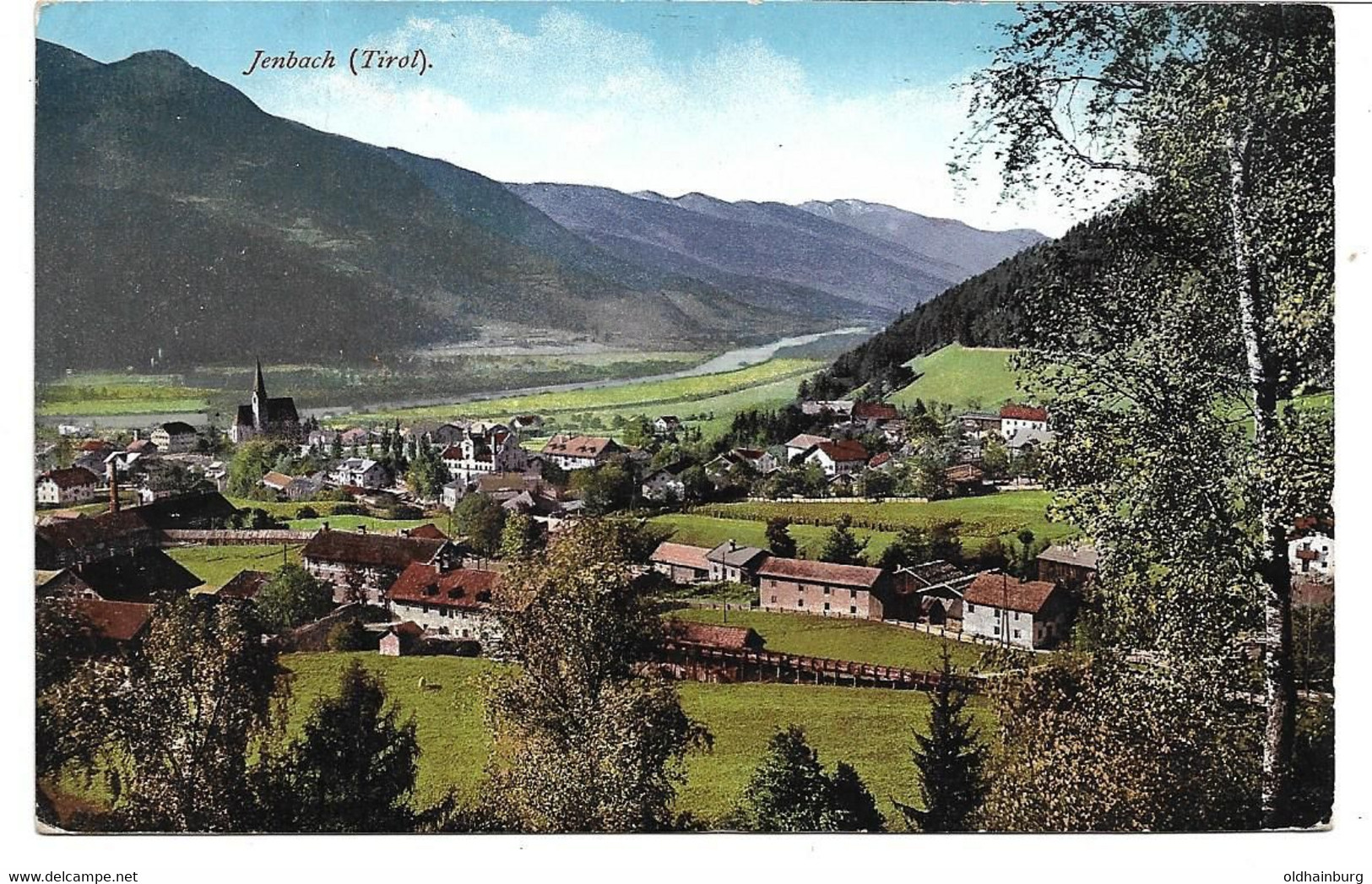 3038h: AK Panorama Jenbach, Gelaufen 1911 Nach Vöslau - Jenbach