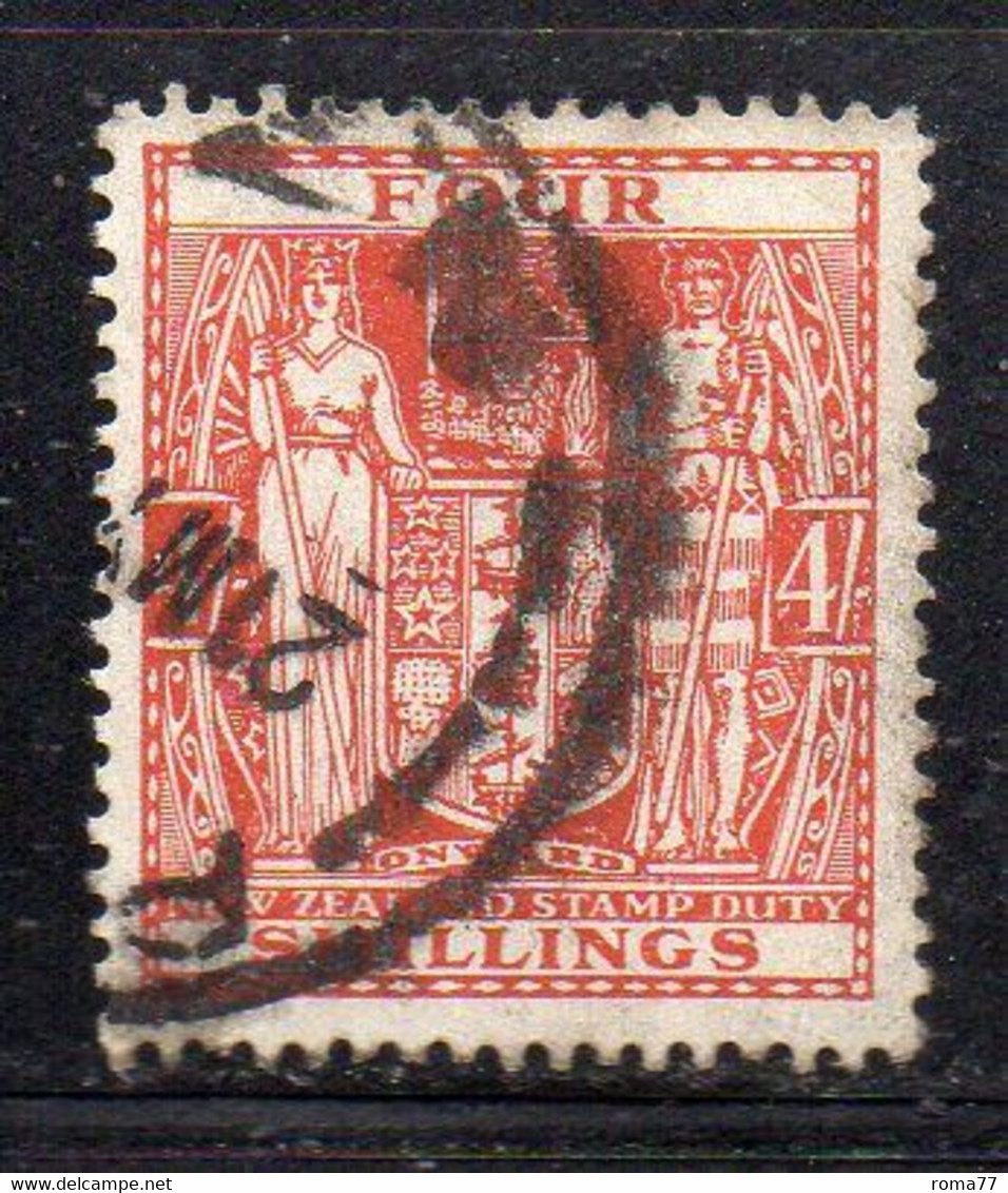 APR2573 - NUOVA ZELANDA  , Segnatasse 4 Sh N. 58  Usato  (2380A) - Timbres-taxe