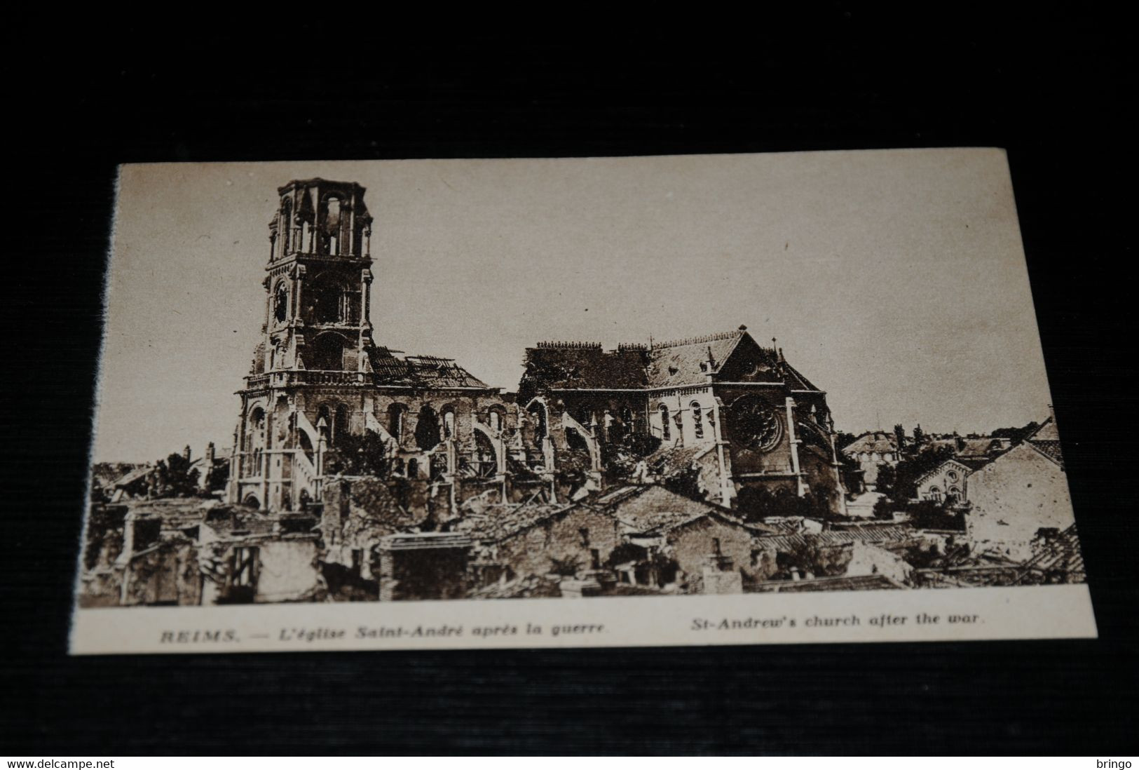 18820-          REIMS, L'EGLISE SAINT-ANDRÉ APRÈS LA GUERRE - Reims