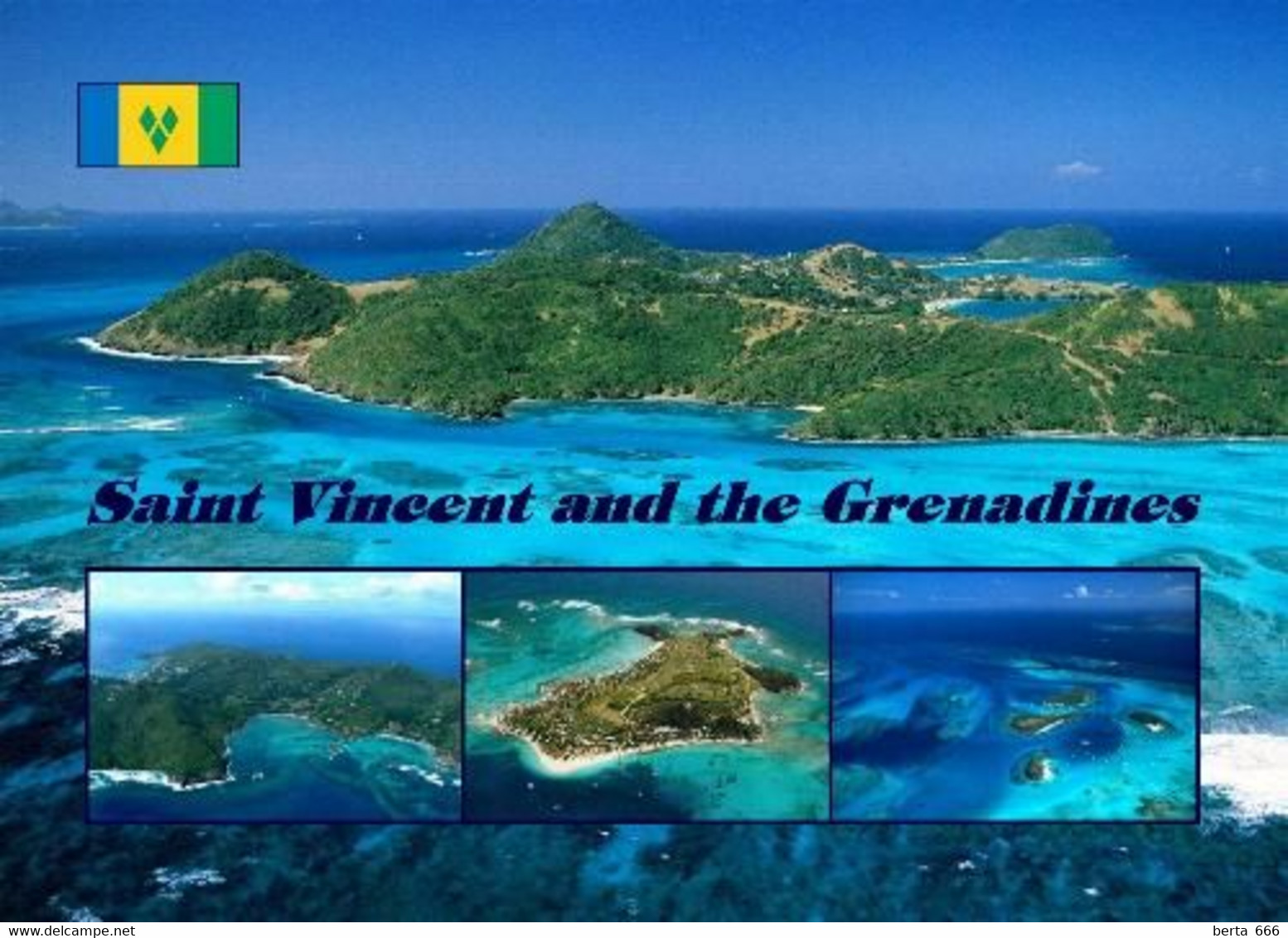 Saint Vincent And Grenadines Multiview New Postcard - Saint Vincent &  The Grenadines