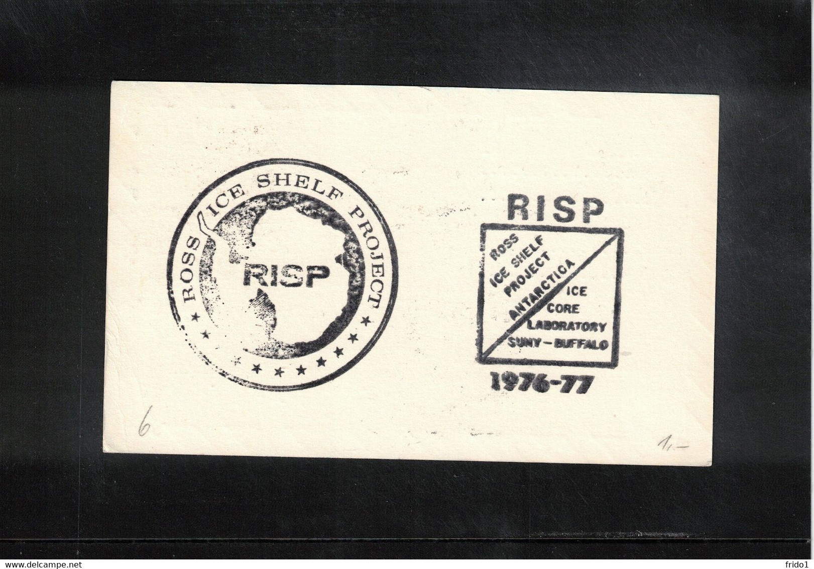 USA 1976 Antarctica RISP Ross Ice Shelf Project Interesting Postcard - Programmes Scientifiques