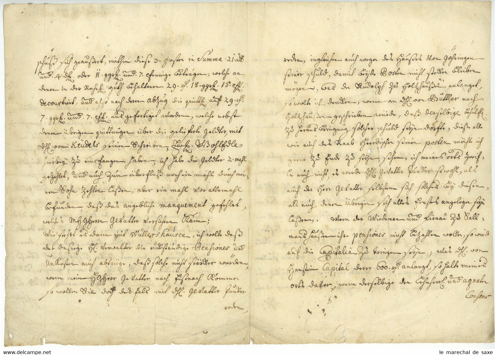 LAUTERBACH Hessen Vogelsbergkreis 1747 J.A. SAUER - Documentos Históricos