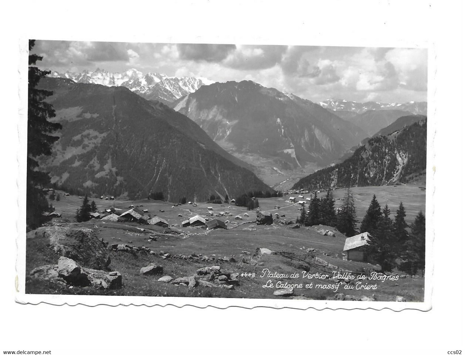 Plateau De Verbier Vallée De Bagnes Le Catogne Et Massif Du Trient - Bagnes