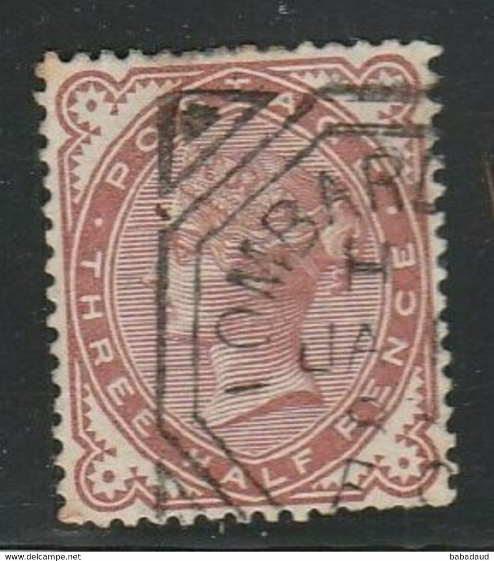 Great Britain, VRI, 1880, 1 1/2d Venetian Red, Used, Squared Octagonal D.s. LOMBARD (STREET) JA 1 .. 85 - Gebruikt