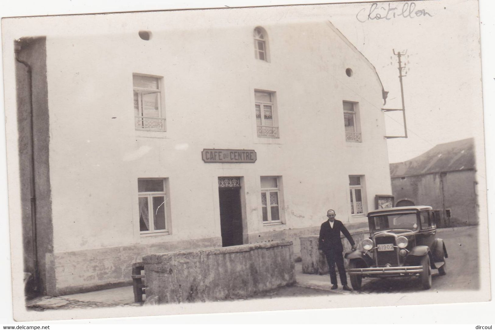 44289 -  Environs De Saint-Leger -  CHATILLON    Café  Du Centre  Carte  Photo - Saint-Léger