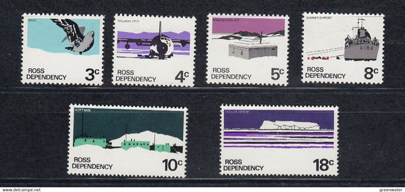 Ross Dependency 1972 Definitives 6v ** Mnh (50572) - Unused Stamps