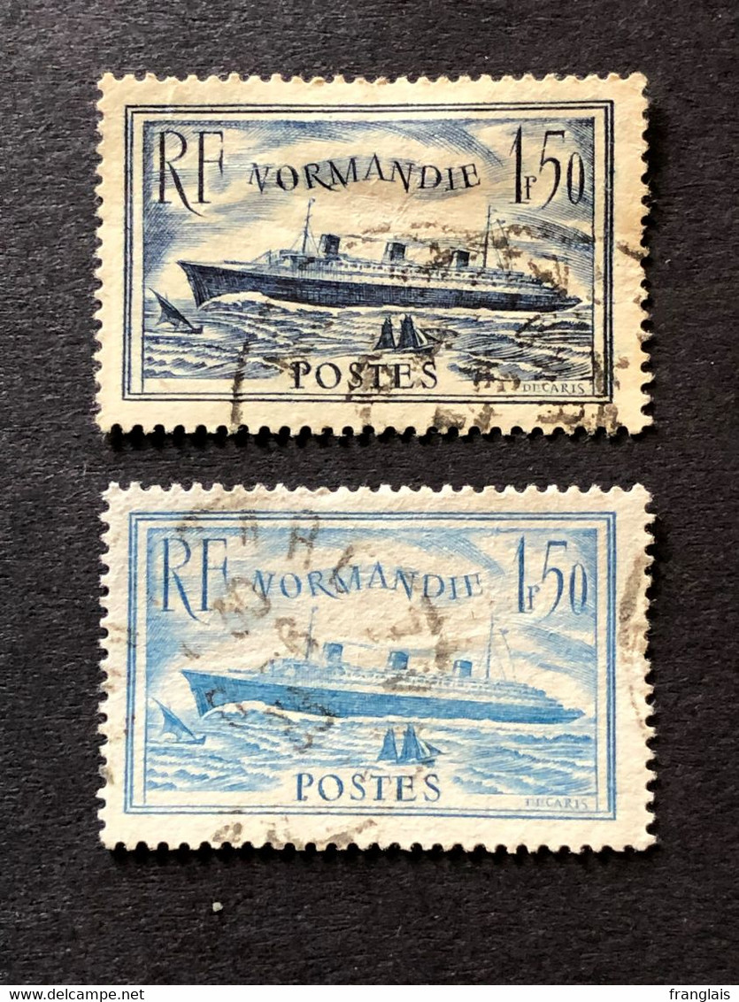 Timbres 299 Et 300 Normandie FU Oblitérés  Cote 22,50€ - Used Stamps