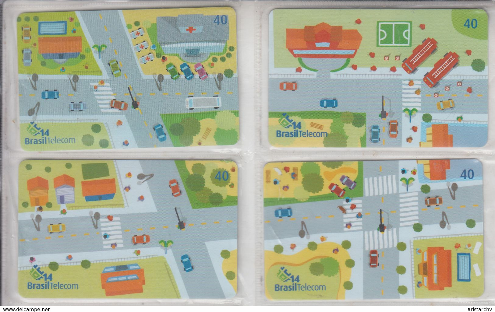 BRASIL 2003 TRAFFIC PUZZLE OF 4 CARDS - Puzzle