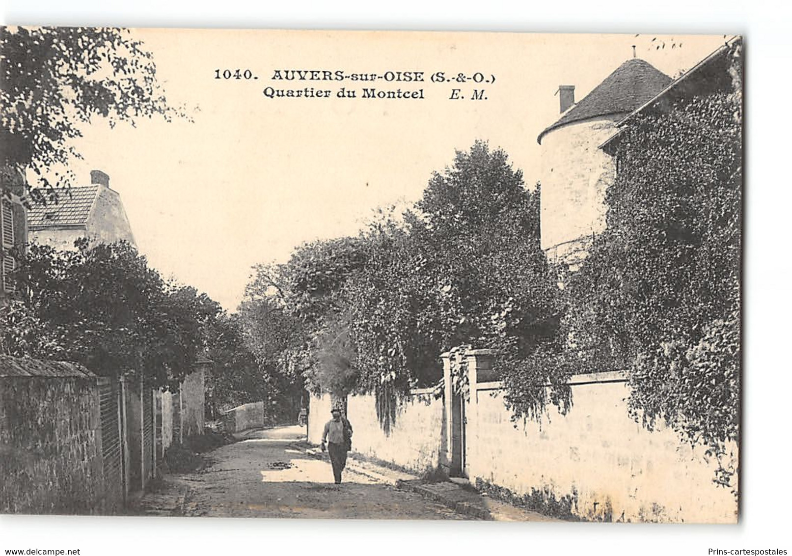 CPA 95 Auvers Sur Oise Quartier Du Montcel - Auvers Sur Oise